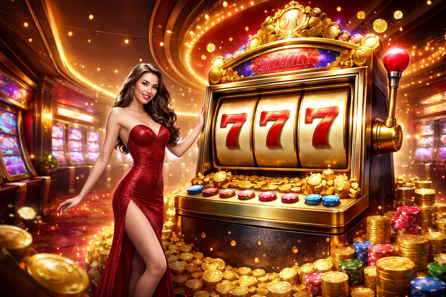 Trò chơi máy đánh bạc 7clubs với giải độc đắc lớn